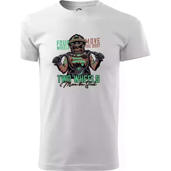 Two Wheels Move the Soul - Triko extra velké (5-8XL) - 6XL ( Bílá )