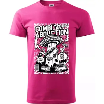Pánská móda Combi abduction - Klasické pánské triko vyšší gramáže - M ( Purpurová )