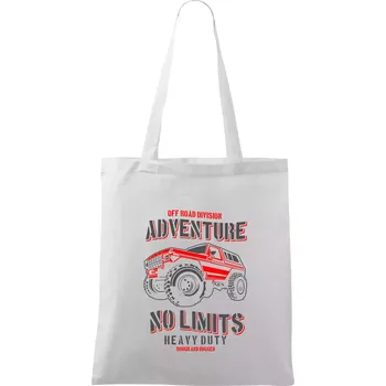No Limits - Taška bavlněná - 42 x 38 cm ( Bílá )
