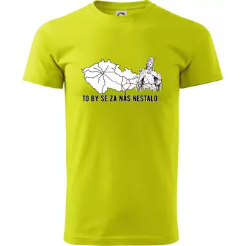 D1 - to by se za nás nestalo - Klasické pánské triko vyšší gramáže - M ( Limetková )