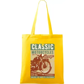 Moto garage malibu - Taška bavlněná - 42 x 38 cm ( Žlutá )
