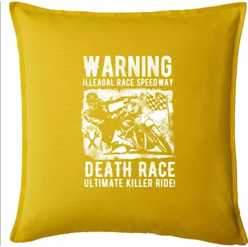 Polštář Illegal Race Speedway - Polštář 50x50 - 50x50 - Pouze potah ( Žlutá )