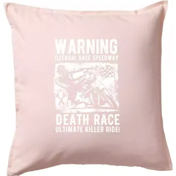 Polštář Illegal Race Speedway - Polštář 50x50 - 50x50 - Pouze potah ( Světle růžová )