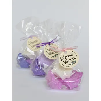 Svíčka Supeko plovoucí svíčky HVĚZDA 3ks růžové dárkové balení