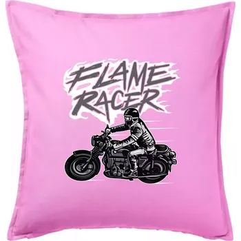 Polštář Flame Racer - Polštář 50x50 - 50x50 - Pouze potah ( Růžová )