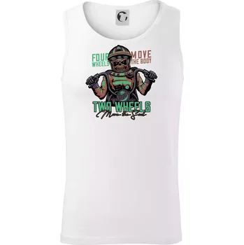 Two Wheels Move the Soul - Tílko pánské Core - M ( Bílá )