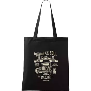 Burn Rubber - Taška bavlněná - 42 x 38 cm ( Černá )