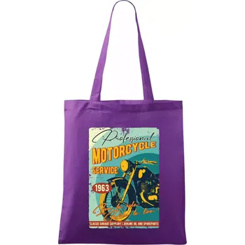 Nákupní taška Professional service moto - Taška bavlněná - 42 x 38 cm ( Fialová )