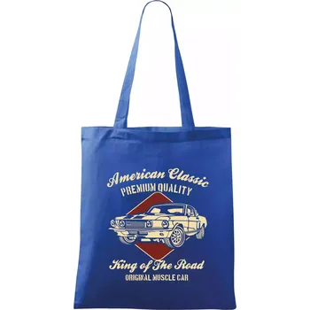 Nákupní taška American Classic - Taška bavlněná - 42 x 38 cm ( Královská modrá )
