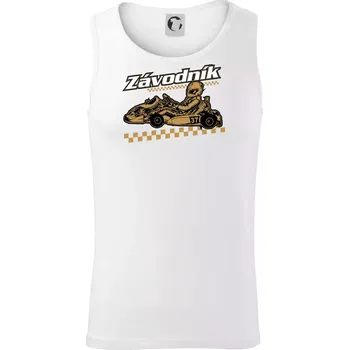 Motokára závodník - Tílko pánské Core - 2XL ( Bílá )