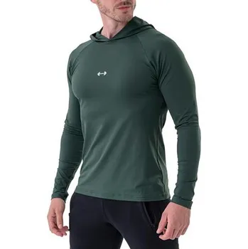 Pánské triko Nebbia s dlouhým rukávem a kapucí - Pánské tričko s dlouhým rukávem a kapucí od značky Nebbia, v různém barevném provedení. - 3488869