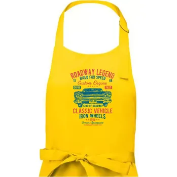 Kuchyňská zástěra Roadway Legend 2 - Pánská zástěra na vaření - Univerzální velikost ( Žlutá )