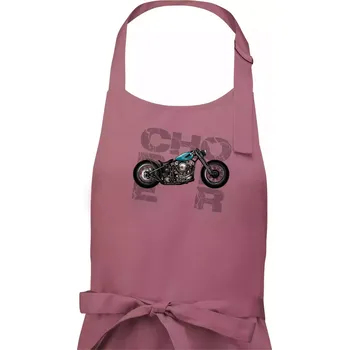Kuchyňská zástěra Chopper 001 - Dámská zástěra na vaření - Univerzální velikost ( Starorůžová )
