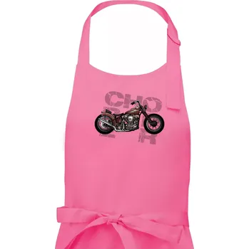 Kuchyňská zástěra Chopper 002 - Dámská zástěra na vaření - Univerzální velikost ( Růžová )