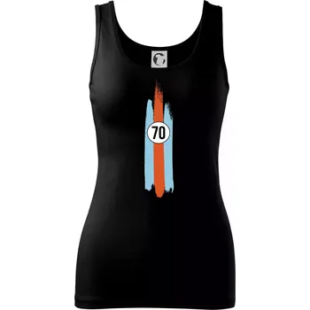 Dámské oblečení Vintage Race 70 - Dámské tílko - XS ( Černá )