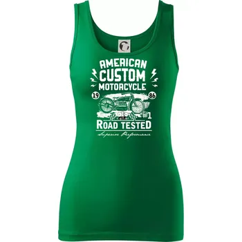 Dámské tričko American Custom Motorcycle - Dámské tílko - XL ( Středně zelená )