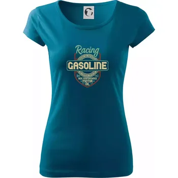 Dámské tričko Racing Gasoline Motor Oil - Dámské triko Pure - L ( Petrolejová )