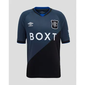 Chlapecké tričko Umbro Rangers Third Shirt 2025 2026 Juniors Black/Grey 11-12 let