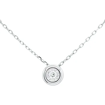 Náhrdelník Náhrdelník z bílého zlata s diamantem JP6198W