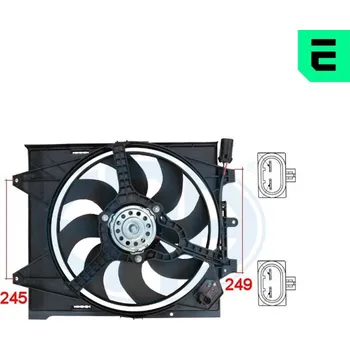 Chladič motoru Větrák, chlazení motoru ERA 352068