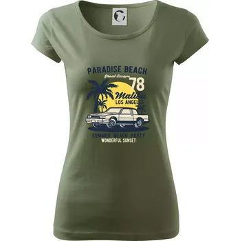 Dámské tričko Paradise Beach - Dámské triko Pure - S ( Khaki )