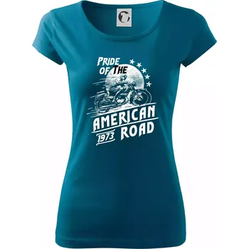 Dámské oblečení American Pride - Dámské triko Pure - S ( Petrolejová )