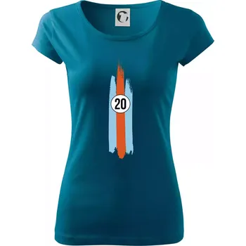 Dámské tričko Vintage Race 20 - Dámské triko Pure - S ( Petrolejová )