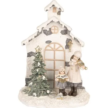 Vánoce Clayre & Eef vánoční dekorace 16*9*21 cm béžová