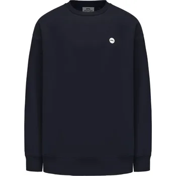 Pánský svetr Slazenger Fleece Large Logo Sweater Mens Navy L