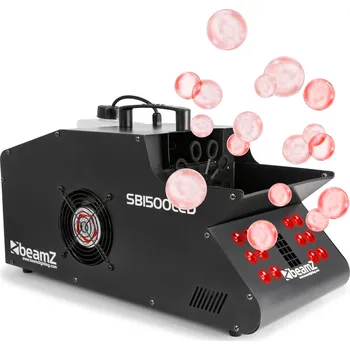 Výrobník mlhy BeamZ SB1500LED Kouřový & bublinkový výrobník s RGB LED