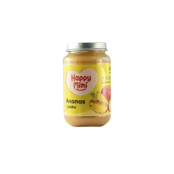 Dětská výživa Happy Mimi ovocný příkrm 190g Ananas