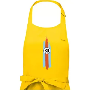 Kuchyňská zástěra Vintage Race 80 - Pánská zástěra na vaření - Univerzální velikost ( Žlutá )