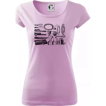 Dámské tričko Oprava motorky - Dámské triko Pure - 2XL ( Orchid )