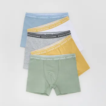 Reserved - Bavlněné boxerky 5‑pack - světle zelená - 080FQ-70X - 080FQ-70X-U14