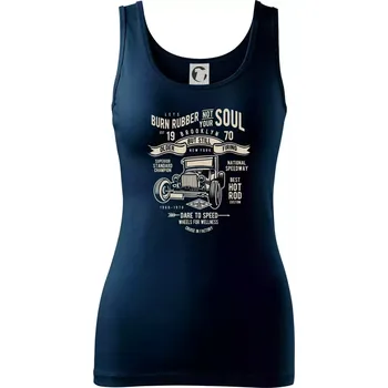 Dámské tričko Burn Rubber - Dámské tílko - S ( Námořní modrá (velmi tmavá - téměř černá) )