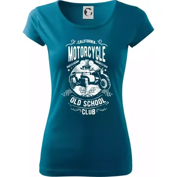 Dámské tričko California Old School Club - Dámské triko Pure - M ( Petrolejová )