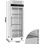 G.Gastro Lednice ECO - 0,74 x 0,83 m - s 1 skleněnými dveřmi