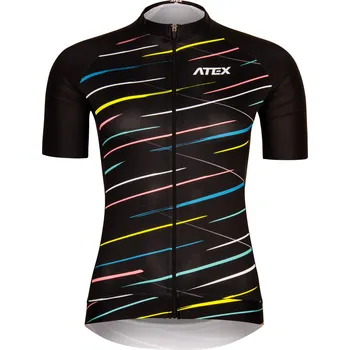 cyklistický dres ATEX Dámský cyklo dres GAIA černý XS