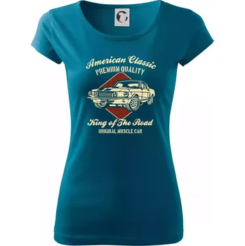 American Classic - Dámské triko Pure - XL ( Petrolejová )