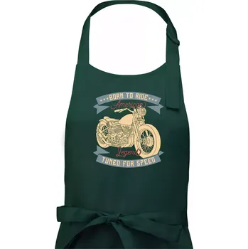 Kuchyňská zástěra American Legend Speed - Pánská zástěra na vaření - Univerzální velikost ( Lahvově zelená )