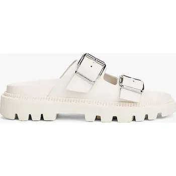 Dámské pantofle Kožené pantofle Tommy Jeans DOUBLE STRAP SANDAL EN0EN02753 béžová 01X, EUR 38