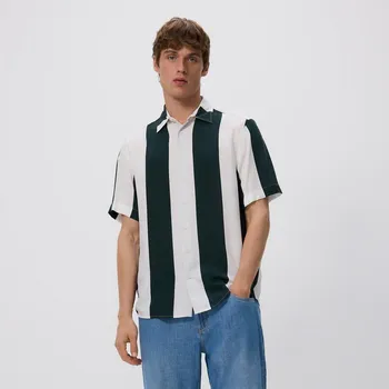 Reserved - Viskózová košile comfort fit - petrolejová - 851FS-67X - 851FS-67X-XL