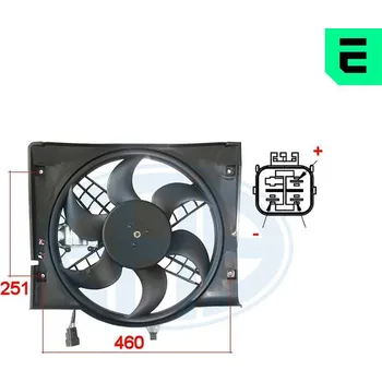 Chladič motoru Větrák, chlazení motoru ERA 352010