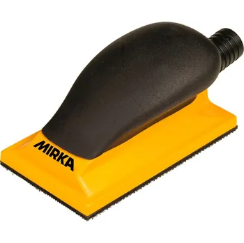 Brusný papír Ruční hoblík MIRKA na suchý zip 70 x 125 mm brusný blok s 13 otvory