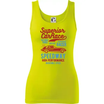 Dámské tričko Superior Car Race - Dámské tílko - L ( Limetková )