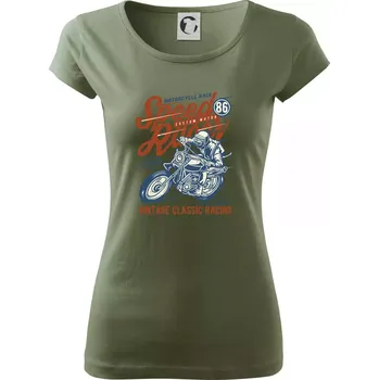 Dámské tričko Speed Racer 2 - Dámské triko Pure - S ( Khaki )