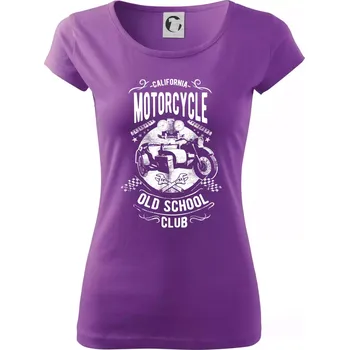 Dámské tričko California Old School Club - Dámské triko Pure - 2XL ( Fialová )