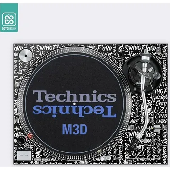Gramofon Doto Design Skin SL-1200 / 1210 M3D SCRATCH STYLE Black