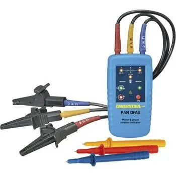 Zkoušečka PANCONTROL ukazatel směru otáčení rotačního pole a motoru PAN DFA3