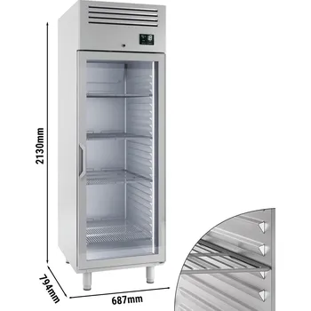 Lednice G.Gastro Lednice (GN 2/1) - s 1 skleněnými dveřmi